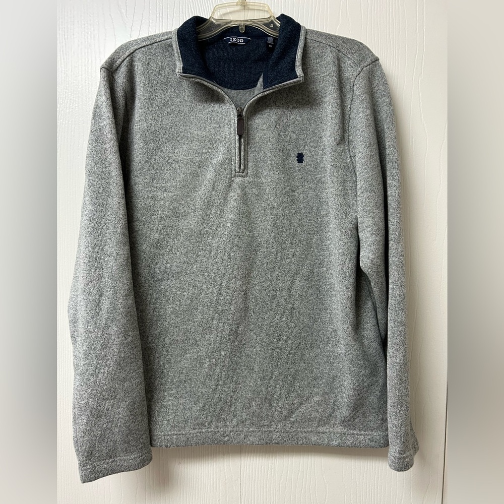 IZOD Men’s Gray/Blue Pullover Size Large